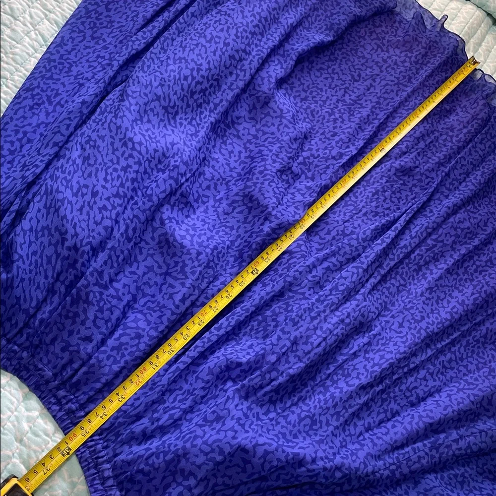 periwinkle, blue and purple pure silk circle skirt